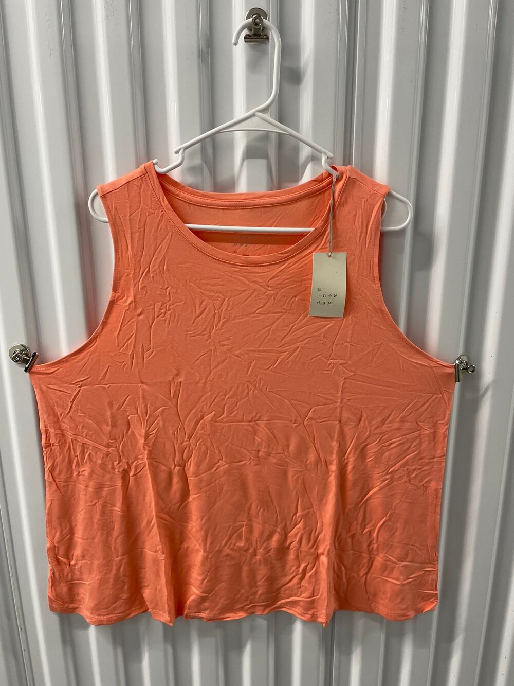 Women’s a . new day stretch tank top size 1x Color Peach